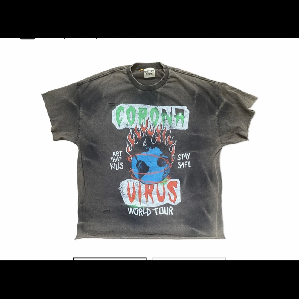 Gallery Dept Corona Virus Distressed Tshirt📍